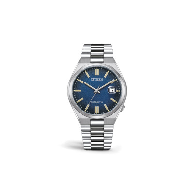 Citizen  Automatic -  Herre ur med lænke Blå skive (08/23)