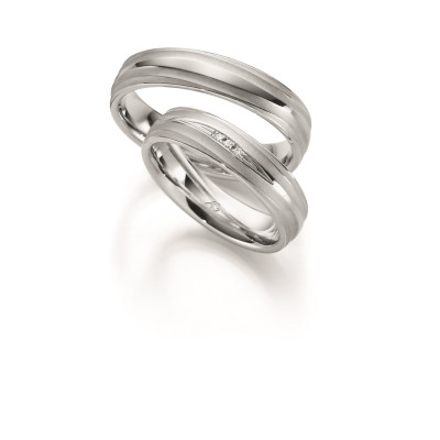 Vielsesringe i Palladium 333 fra Gerstner 28629  (X39) (02/26)