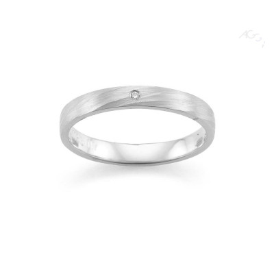 Gerstner ring i Palladium 500 m. brillant 3 mm. (x63)   (02/26)