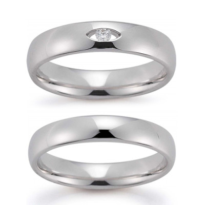 Vielsesring Gerstner 20067 i Palladium 950 (X1) 02/26