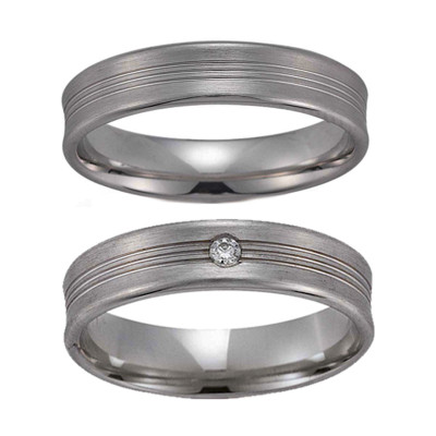 Gerstner vielsesringe 20414 9 karat hvidguld (x13)   (02/26)