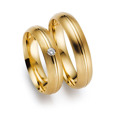 Vielsesringe 20801 fra Gerstner i 14 karat alm  guld (X1)  (02/26)