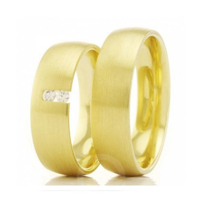 Vielsesringe 20870 fra Gerstner i 14 karat alm guld (X1) (02/26)