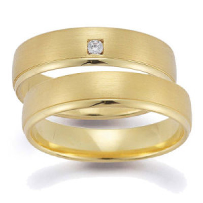 Vielsesringe 20216 fra Gerstner i 9 karat guld  (X5-B10) (02/26)