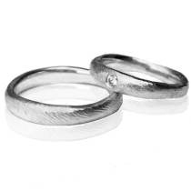 Min Vielsesring Profil 6 i 14 karat hvidguld     (03/25)