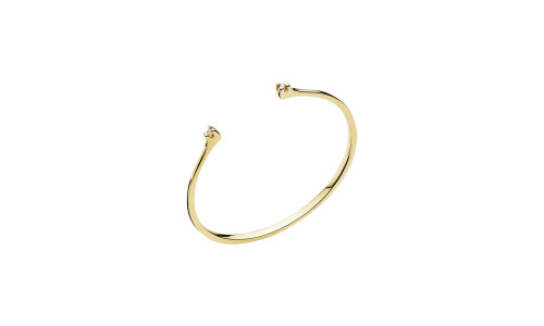 Lund Copenhagen - Armring i 14 karat guld med brillanter