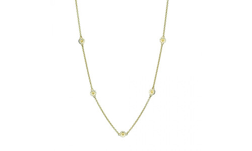 Lund Marguerit - Collier forgyldt 5 margueritter