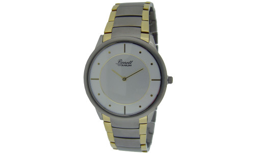 Bonett  - Herreur - Titanium i 2-farvet med lænke