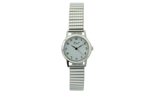 Bonett ur - Dameur i stål med flexlænke