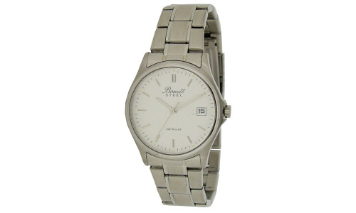 Bonett  - Herreur - sølvfarvet med lænke