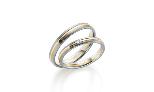 Gerstner vielsesringe 28772 14 karat hvidguld (x45)  (02/26)