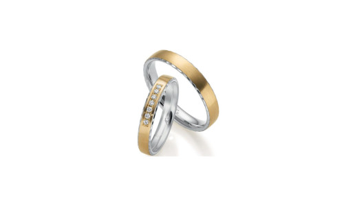 Gerstner vielsesringe 28781 14 karat hvidguld og alm guld (x45)  (02/26)