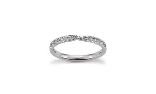 Gerstner vielsesring med brillanter i platin 950 - 29752 (x47) (02/26)