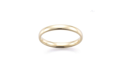 Gerstner ring i 14 karat guld 3 mm. (x63)  (02/26)