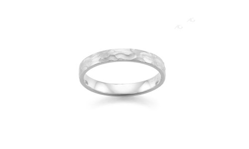 Gerstner ring i 9 karat hvidguld 3,5 mm. (x63)    (02/26)