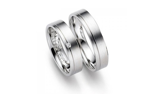 Vielsesringe Gerstner 20036 i 9 karat Hvidguld (X1)  (02/26)