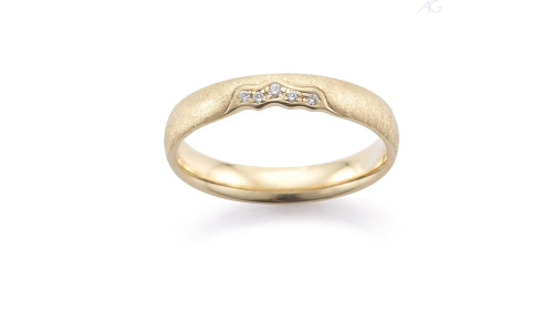 Gerstner ring i 8 karat guld m. brillanter 3,5 mm. (x63)  (02/26)