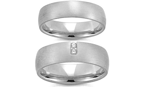 Vielsesringe 20870 fra Gerstner i 14 karat hvidguld (X1) (02/26)