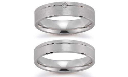 Vielsesring Gerstner 20009 i palladium 333    (X4-X21)  (02/26)