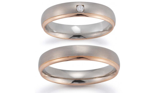 Vielsesringe 20138 fra Gerstner i 9 karat 2 farvet guld  (X2)   (02/26)