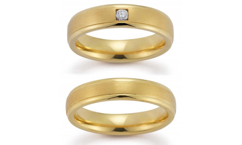 Vielsesring Gerstner 20991 i 8 karat alm guld (X1)   (02/26)