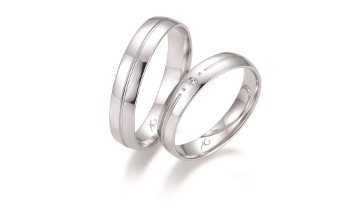 Vielsesringe i 8 karat guld fra Gerstner 28665  (L2)  (02/26)