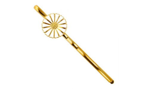 Lund Marguerit - Hårnål forgyldt