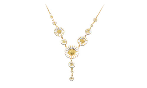 Lund Marguerit - Collier forgyldt