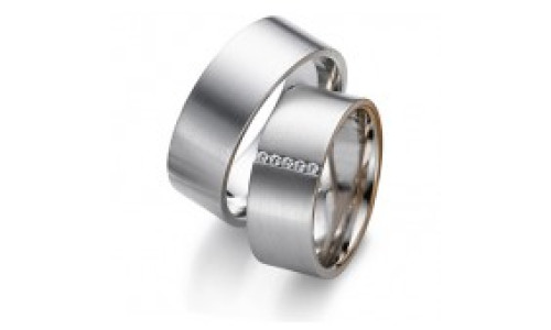 Vielsesringe 20217 fra Gerstner i 14 karat hvidguld  (X5-B10) (02/26)