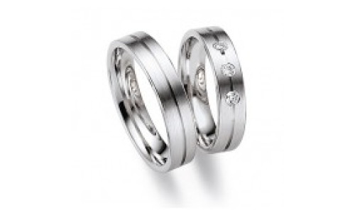 Vielsesringe 20265/5 fra Gerstner i 14 karat hvidguld  (X6)   (02/26)