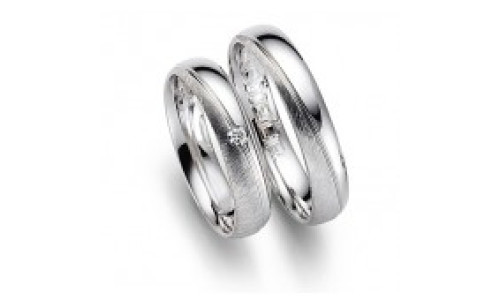 Vielsesringe 20704 fra Gerstner i 14 karat hvidguld 4,5 mm (x1)  (02/26)