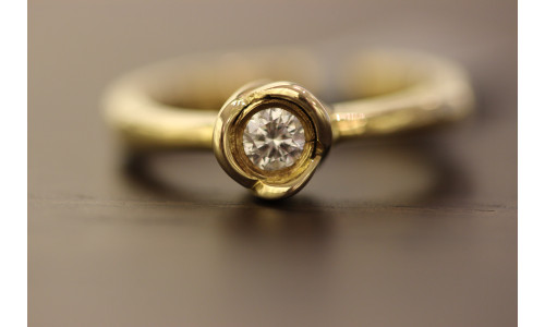 Tulipanring i 14 karat guld   (11/25)