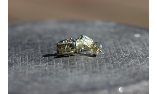 Honningbi ørestikker i 14 karat guld   (11/25)