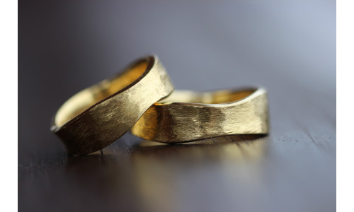 Min Vielsesring Profil 7 i 14 karat alm guld     (02/26)