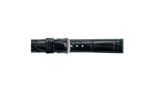 Urrem - Læder Stål Blank  krokodille prægetrem - Forskellige farver og bredde