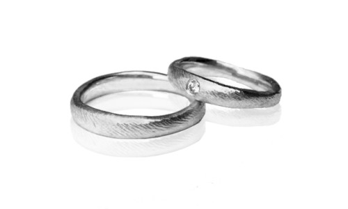 Min Vielsesring Profil 6 i 14 karat hvidguld     (03/25)