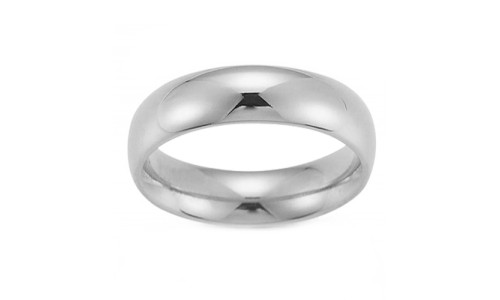 Min Vielsesring Profil 3  i 14 karat  hvidguld (02/26)