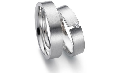 Vielsesringe 20218 fra Gerstner i 14 karat hvidguld  (X5) (02/26)