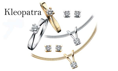 Ørestikker Kleopatra i 14 karat alm guld  (06/25)