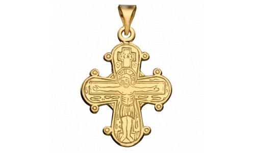 Lund Dagmarkors  i 8 karat guld med helgener på bagsiden